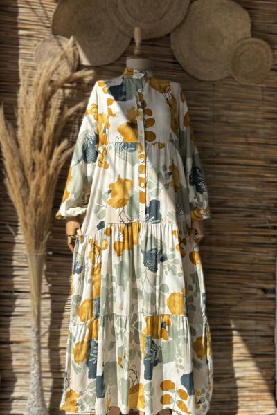 Zara Model Salaş Elbise Sarı