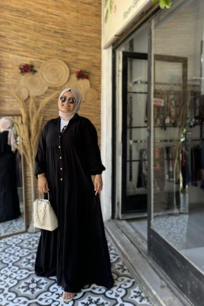 Zara Model Salaş Elbise Anadolu Siyahı