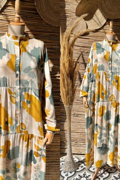 Zara Model Salaş Elbise  Sarı